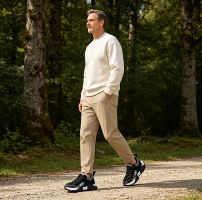 (🔥60% zniżki dzisiaj - nie przegap!) flemat® - Męskie buty ortopedyczne z amortyzacją ✅ Pożegnaj ból stóp i ciesz się całodziennym komfortem!