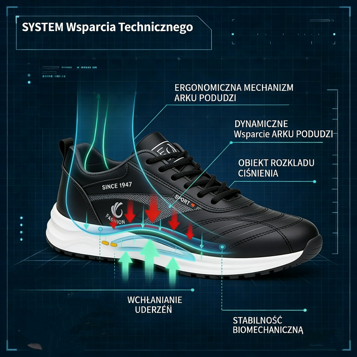 🔥60% zniżki dzisiaj｜Wygodne i swobodne męskie buty sportowe ortopedyczne✅ Miękkie i wygodne, amortyzujące i antypoślizgowe