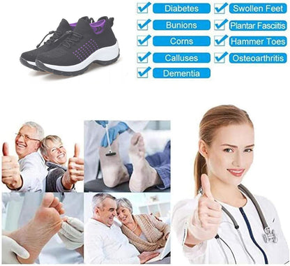 (🔥Ograniczona czasowo zniżka 50% - nie przegap) ⏰ Ergonomiczne - miękkie i wygodne damskie buty ortopedyczne ✅ Wsparcie łuku stopy ułatwia chodzenie