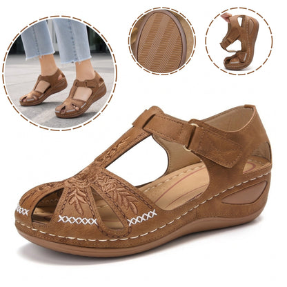 (🔥Specjalna oferta letnia — 50% zniżki przez ograniczony czas) Klasyczne letnie damskie sandały ortopedyczne, łączące wsparcie i oddychalność✅ Zmniejszają nacisk podczas chodzenia, dzięki czemu jest ono łatwiejsze i wygodniejsze.