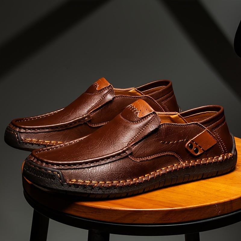 🔥Męskie buty ortopedyczne wykonane z australijskiej skóry cielęcej👞Szyte ręcznie✅Wygodne chodzenie, łagodzenie bólu✅Wodoodporne i antypoślizgowe✅