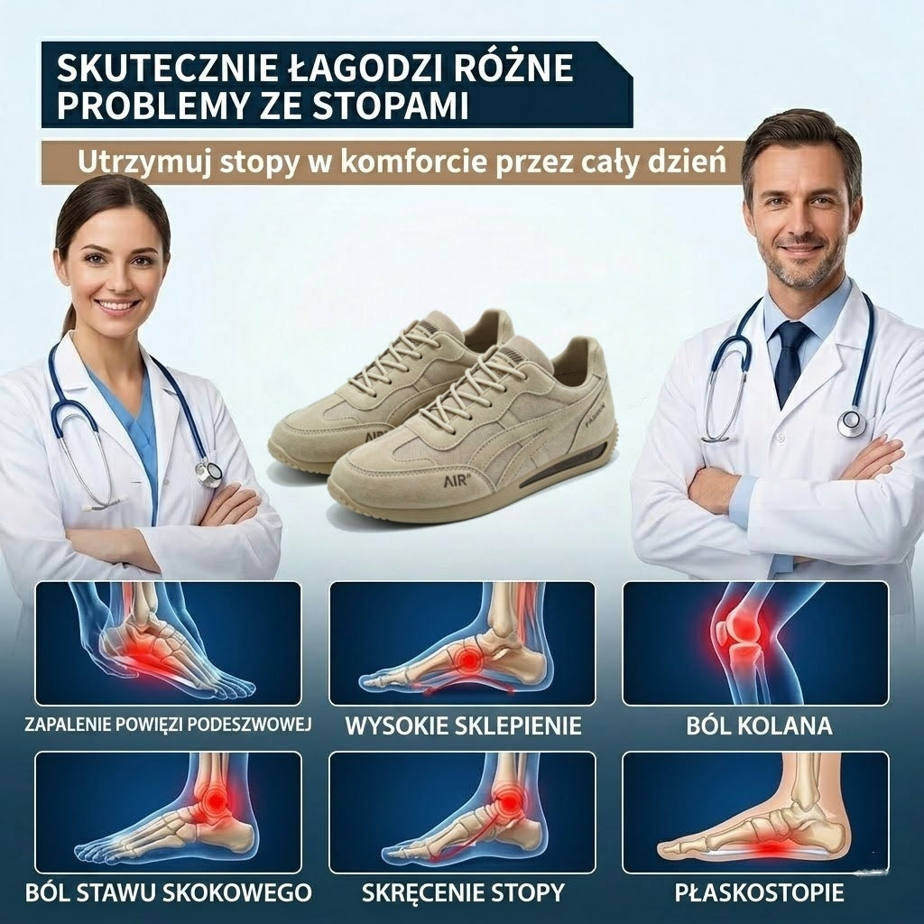 (🔥60% zniżki dzisiaj - nie przegap!) ⏰flemat® Ergonomiczna konstrukcja - Miękkie i wygodne buty ortopedyczne✅ Pożegnaj ból stóp i ciesz się całodziennym komfortem!