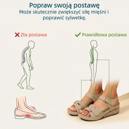 🔥 Ograniczona czasowo zniżka 50%! Letnie sandały ortopedyczne – ergonomiczne, wygodne i oddychające, które łagodzą ból. ✅