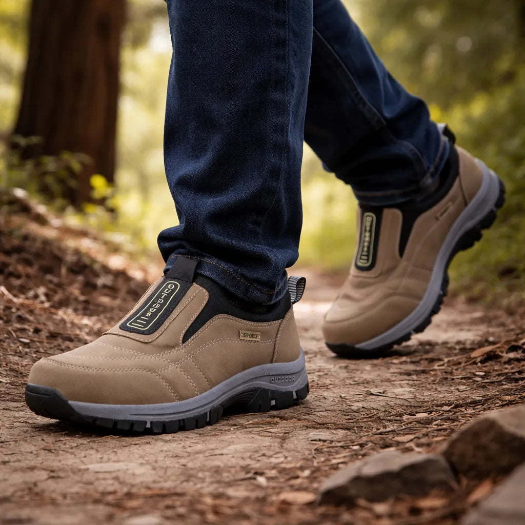 (🔥50% zniżki dzisiaj - nie przegap!)flemat® - Męskie buty ortopedyczne z amortyzacją ✅ Pożegnaj ból stóp i ciesz się całodziennym komfortem!