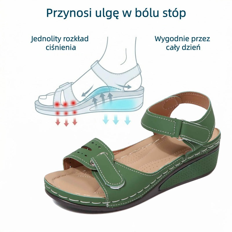 🔥 Ograniczona czasowo zniżka 50%! Letnie sandały ortopedyczne – ergonomiczne, wygodne i oddychające, które łagodzą ból. ✅
