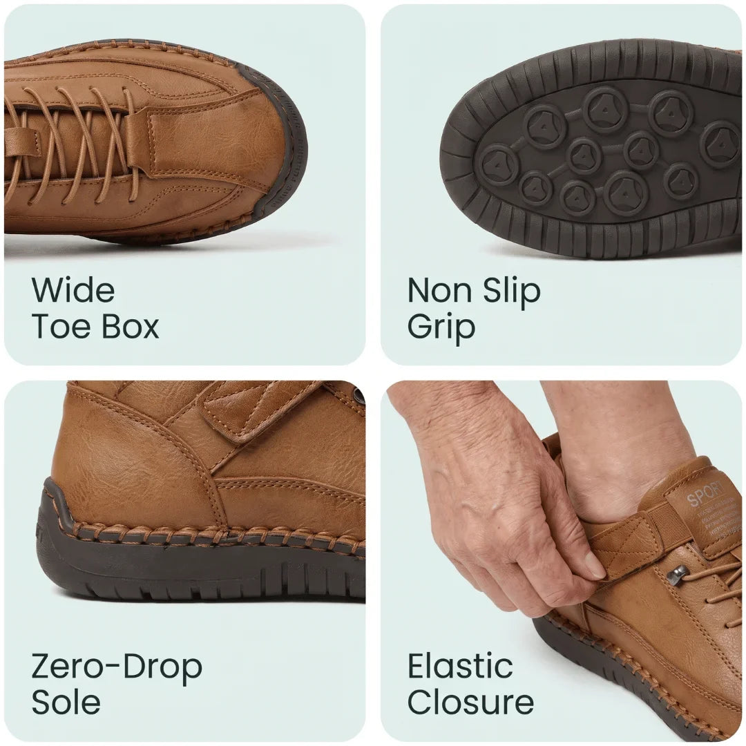 🔥 Buty ortopedyczne flemat® | Najwygodniejsze i najpopularniejsze w Polsce skórzane buty w 2026 roku, łagodzące ból i ułatwiające chodzenie | Odpowiednie zarówno dla kobiet, jak i mężczyzn.
