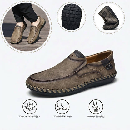 🔥Męskie buty ortopedyczne wykonane z australijskiej skóry cielęcej👞Szyte ręcznie✅Wygodne chodzenie, łagodzenie bólu✅Wodoodporne i antypoślizgowe✅