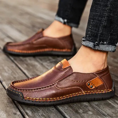 🔥Męskie buty ortopedyczne wykonane z australijskiej skóry cielęcej👞Szyte ręcznie✅Wygodne chodzenie, łagodzenie bólu✅Wodoodporne i antypoślizgowe✅