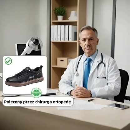 (🎉Ograniczona czasowo zniżka 50% - oferta ważna tylko dziś - nie przegap) - Męskie buty ortopedyczne wykonane z australijskiej skóry cielęcej ✅ Wygodne chodzenie i ulga w bólu