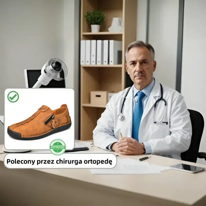 🔥Męskie buty ortopedyczne wykonane z australijskiej skóry cielęcej👞Szyte ręcznie✅Wygodne chodzenie, łagodzenie bólu✅Wodoodporne i antypoślizgowe✅