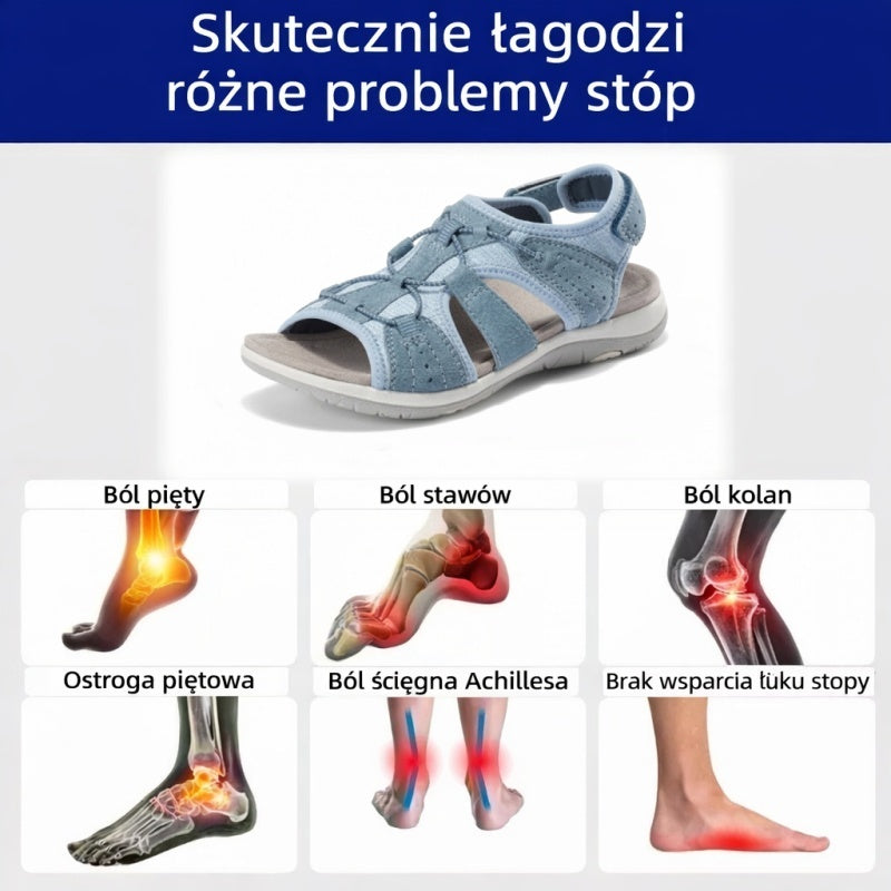 🔥 Ograniczona czasowo zniżka 50%! Letnie sandały ortopedyczne – ergonomiczne, wygodne i oddychające, które łagodzą ból. ✅
