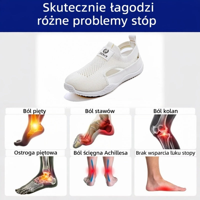 🔥 50% zniżki tylko dziś! Nie przegap! ⏰ Ergonomicznie zaprojektowane buty ortopedyczne – zapewniają naturalne wsparcie łuku stopy 👞 Skutecznie łagodzą ból stóp