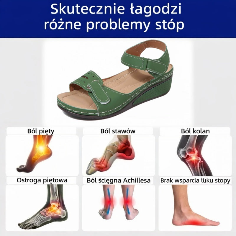 🔥 Ograniczona czasowo zniżka 50%! Letnie sandały ortopedyczne – ergonomiczne, wygodne i oddychające, które łagodzą ból. ✅