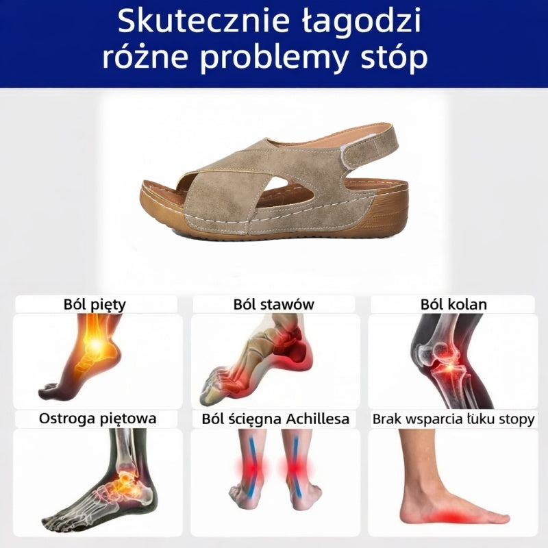 🔥 Ograniczona czasowo zniżka 50%! Letnie sandały ortopedyczne – ergonomiczne, wygodne i oddychające, które łagodzą ból. ✅