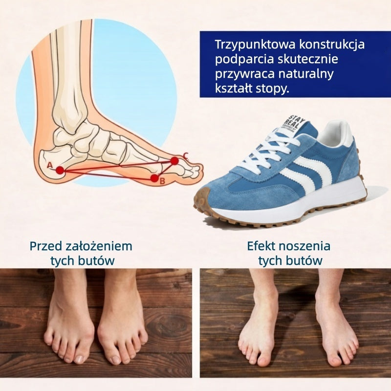 🔥 50% zniżki tylko dziś! Nie przegap! ⏰ Ergonomicznie zaprojektowane buty ortopedyczne – zapewniają naturalne wsparcie łuku stopy 👞 Skutecznie łagodzą ból stóp
