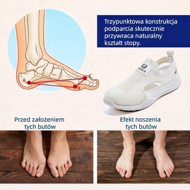 🔥 50% zniżki tylko dziś! Nie przegap! ⏰ Ergonomicznie zaprojektowane buty ortopedyczne – zapewniają naturalne wsparcie łuku stopy 👞 Skutecznie łagodzą ból stóp