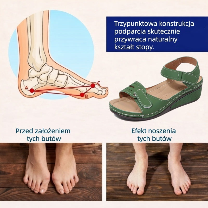 🔥 Ograniczona czasowo zniżka 50%! Letnie sandały ortopedyczne – ergonomiczne, wygodne i oddychające, które łagodzą ból. ✅