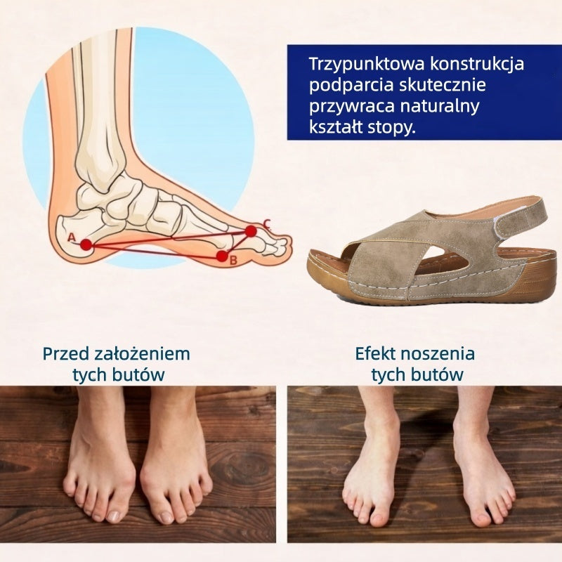 🔥 Ograniczona czasowo zniżka 50%! Letnie sandały ortopedyczne – ergonomiczne, wygodne i oddychające, które łagodzą ból. ✅