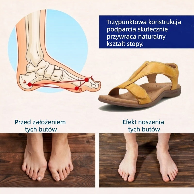 🔥 Ograniczona czasowo zniżka 50%! Letnie sandały ortopedyczne – ergonomiczne, wygodne i oddychające, które łagodzą ból. ✅