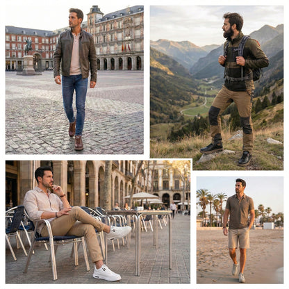 🎁Specjalna oferta rocznicowa – nie przegap! 🎁Wykonane z najwyższej jakości skóry bydlęcej 👞Amortyzujące wstrząsy i redukujące nacisk ✅Stabilne i antypoślizgowe ✅Wygodne przez cały dzień