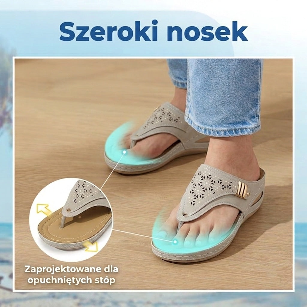 🔥 Ograniczona czasowo zniżka 50%! Letnie sandały ortopedyczne – ergonomiczne, wygodne i oddychające, które łagodzą ból. ✅