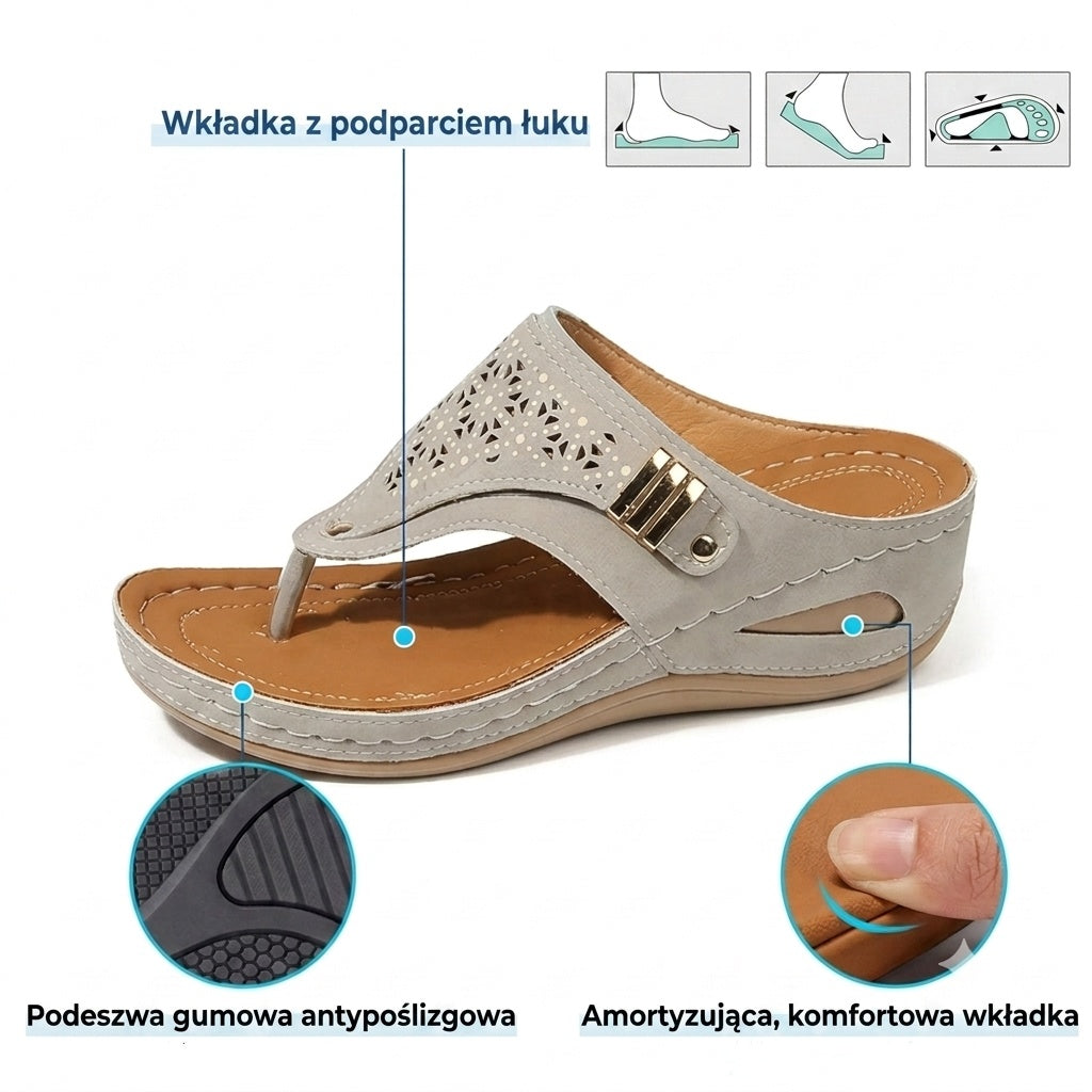 🔥 Ograniczona czasowo zniżka 50%! Letnie sandały ortopedyczne – ergonomiczne, wygodne i oddychające, które łagodzą ból. ✅
