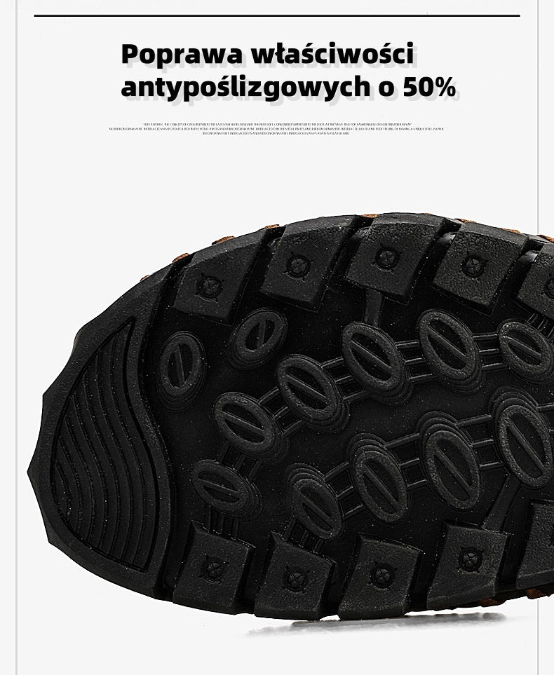 (🔥Dzisiaj 50% zniżki - nie przegap) ⏰ Ergonomia --- Miękkie i wygodne sandały ze skóry cielęcej (podparcie łuku stopy ułatwia chodzenie)