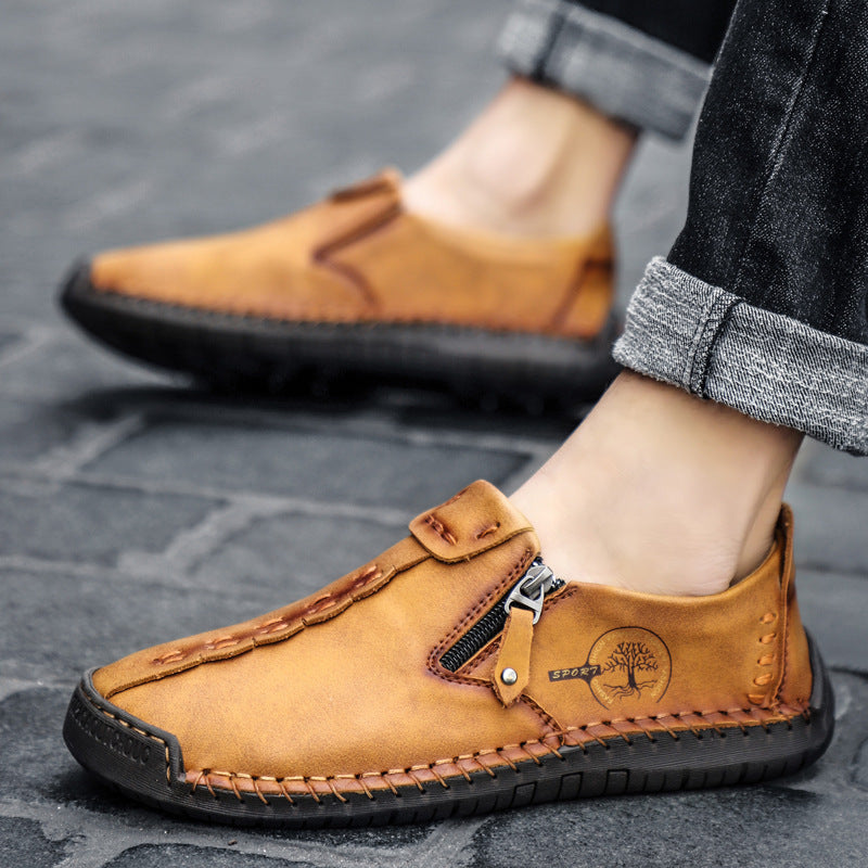 🔥Męskie buty ortopedyczne wykonane z australijskiej skóry cielęcej👞Szyte ręcznie✅Wygodne chodzenie, łagodzenie bólu✅Wodoodporne i antypoślizgowe✅