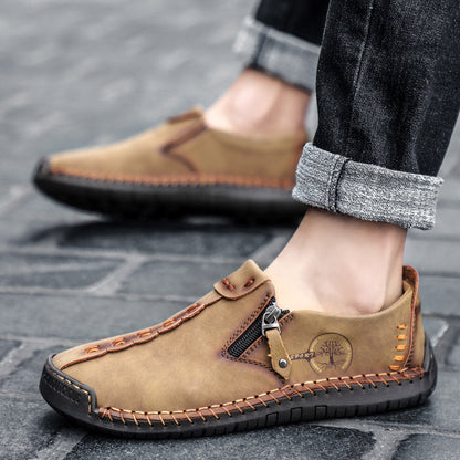 🔥Męskie buty ortopedyczne wykonane z australijskiej skóry cielęcej👞Szyte ręcznie✅Wygodne chodzenie, łagodzenie bólu✅Wodoodporne i antypoślizgowe✅