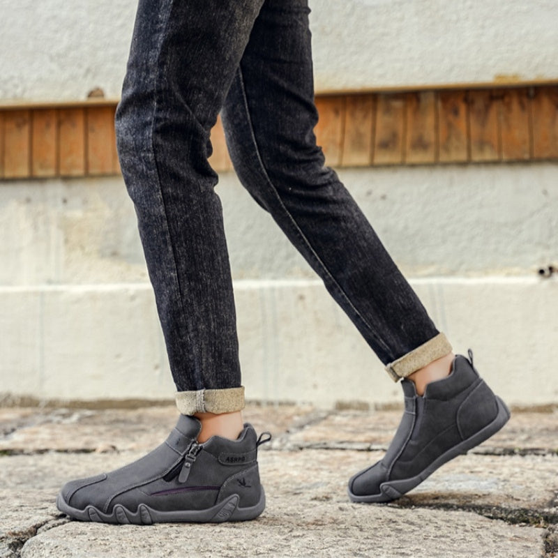🔥 Ręcznie szyte, oryginalne, australijskie skórzane buty 👞 Łatwe zakładanie i zdejmowanie ✅ Wsparcie łuku stopy łagodzące ból - Wodoodporne i antypoślizgowe