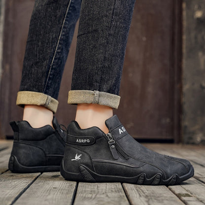 🔥 Ręcznie szyte, oryginalne, australijskie skórzane buty 👞 Łatwe zakładanie i zdejmowanie ✅ Wsparcie łuku stopy łagodzące ból - Wodoodporne i antypoślizgowe
