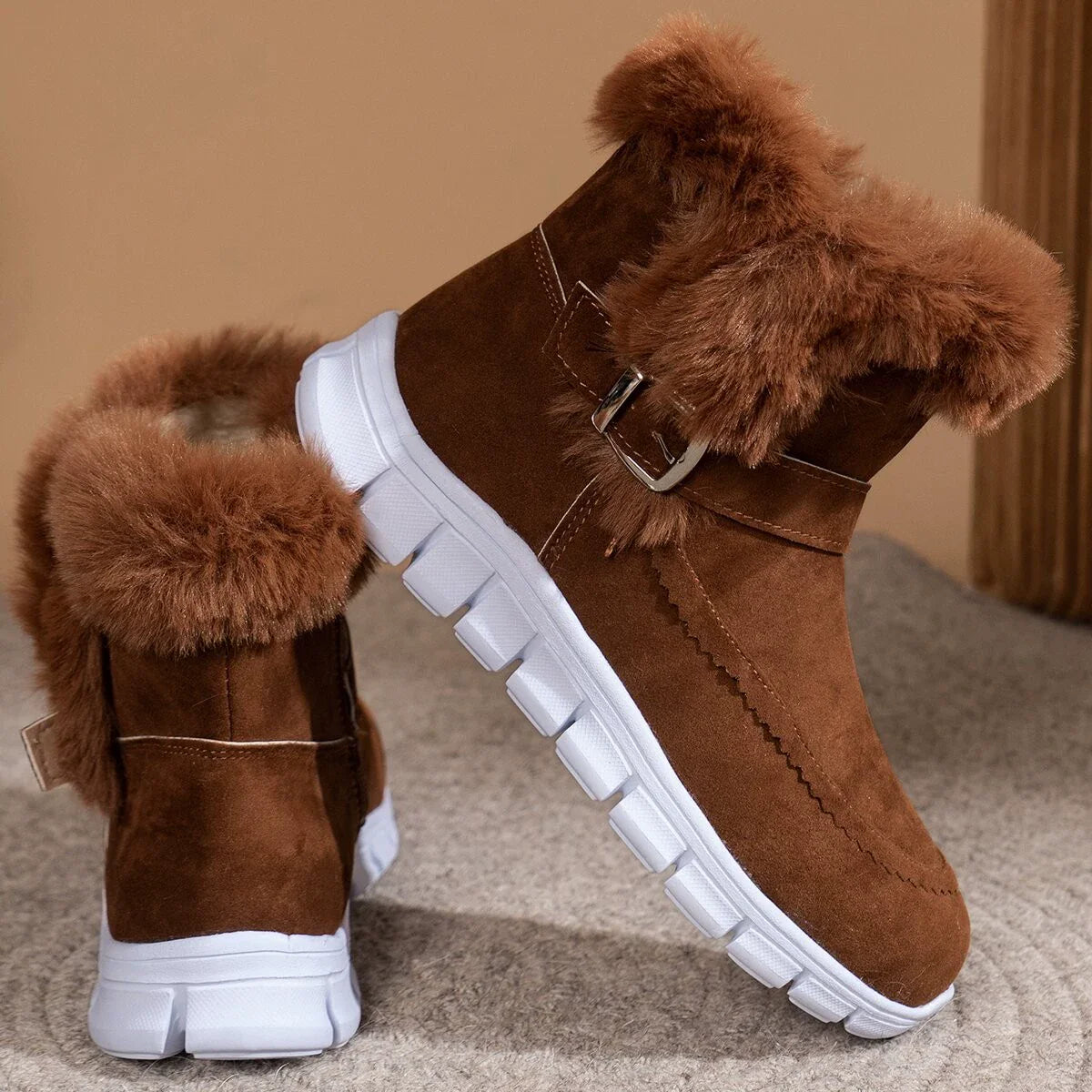 flemat® - Ergonomicznie ukształtowane zimowe buty ortopedyczne łagodzące ból stóp, kolan i pleców - Damskie