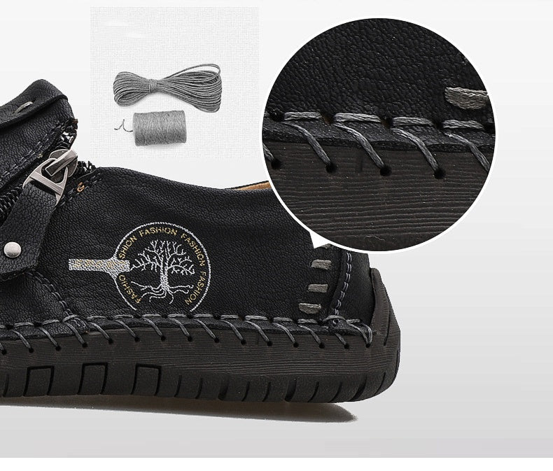 🔥Męskie buty ortopedyczne wykonane z australijskiej skóry cielęcej👞Szyte ręcznie✅Wygodne chodzenie, łagodzenie bólu✅Wodoodporne i antypoślizgowe✅