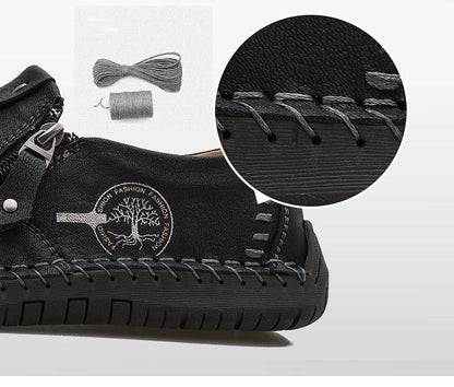 🔥Męskie buty ortopedyczne wykonane z australijskiej skóry cielęcej👞Szyte ręcznie✅Wygodne chodzenie, łagodzenie bólu✅Wodoodporne i antypoślizgowe✅