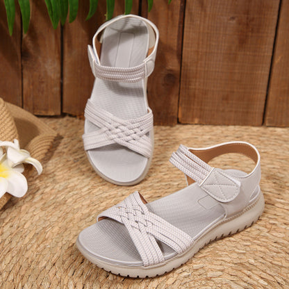 (🔥Specjalna oferta letnia - 50% zniżki, bezpłatna dostawa!) Klasyczne letnie damskie sandały ortopedyczne, łączące w sobie wsparcie i oddychalność✅ Zmniejszają nacisk podczas chodzenia, dzięki czemu stają się łatwiejsze i wygodniejsze.