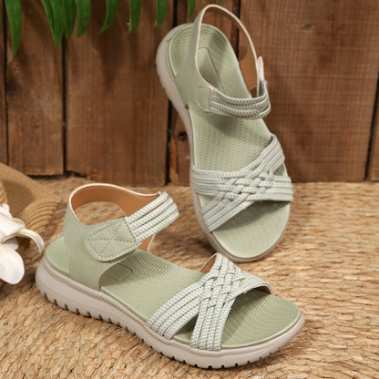 (🔥Specjalna oferta letnia - 50% zniżki, bezpłatna dostawa!) Klasyczne letnie damskie sandały ortopedyczne, łączące w sobie wsparcie i oddychalność✅ Zmniejszają nacisk podczas chodzenia, dzięki czemu stają się łatwiejsze i wygodniejsze.