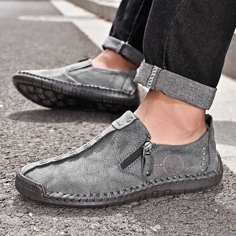 🔥Męskie buty ortopedyczne wykonane z australijskiej skóry cielęcej👞Szyte ręcznie✅Wygodne chodzenie, łagodzenie bólu✅Wodoodporne i antypoślizgowe✅