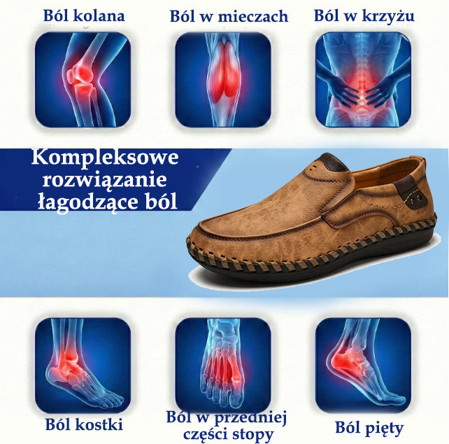 🔥Męskie buty ortopedyczne wykonane z australijskiej skóry cielęcej👞Szyte ręcznie✅Wygodne chodzenie, łagodzenie bólu✅Wodoodporne i antypoślizgowe✅