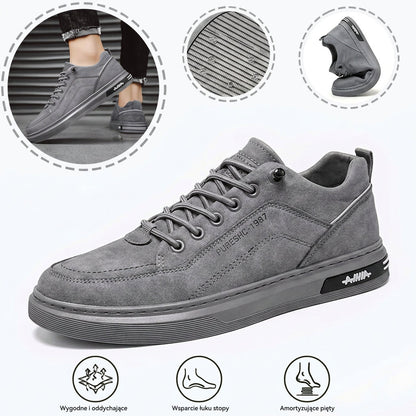 🔥Męskie buty ortopedyczne wykonane z australijskiej skóry cielęcej — zapewniają wsparcie łuku stopy, łagodzą ból, są lekkie i amortyzują wstrząsy. ✅Wodoodporne i antypoślizgowe. ✅