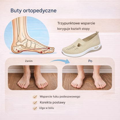 ⏰ Ostatni dzień! 50% zniżki 👟 Ergonomiczne, letnie buty ortopedyczne | Oddychające i lekkie ✅ Łagodzą ból stóp | Łatwe do zakładania i zdejmowania
