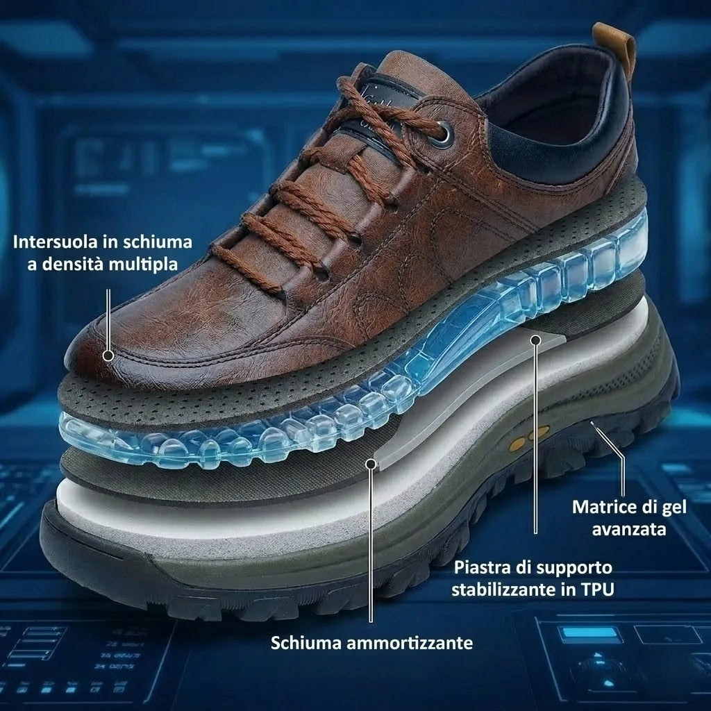 (🔥50% zniżki dzisiaj - nie przegap!)flemat®-Męskie skórzane buty ortopedyczne ✅ koniec bólu stóp, wygoda na cały dzień!