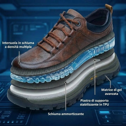 (🔥50% zniżki dzisiaj - nie przegap!)flemat®-Męskie skórzane buty ortopedyczne ✅ koniec bólu stóp, wygoda na cały dzień!