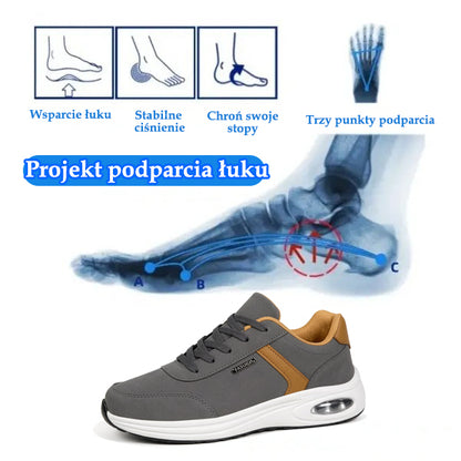 🔥 50% zniżki | Buty ortopedyczne Flemat® | Zapewniają wsparcie łuku stopy, aby złagodzić ból; lekkie, amortyzujące i mają cholewkę wykonaną z wodoodpornej skóry.
