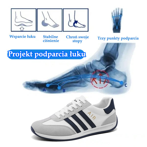 🔥 50% zniżki | Buty ortopedyczne Flemat® | Zapewniają wsparcie łuku stopy, łagodzą ból i ułatwiają chodzenie | Odpowiednie zarówno dla mężczyzn, jak i kobiet.