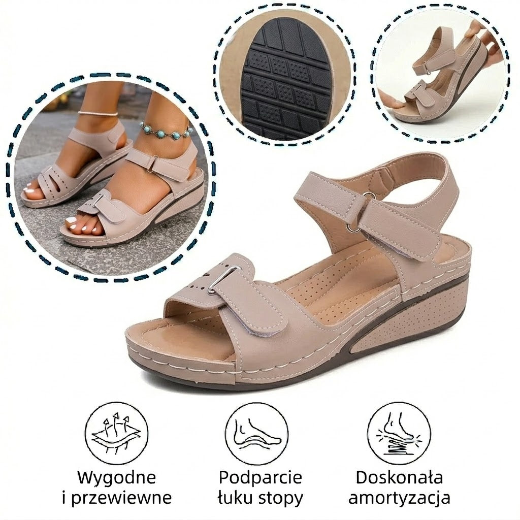 ⏰Ograniczona czasowo promocja z obniżką o połowę🔥Letnie sandały ortopedyczne ✅Wsparcie łuku stopy ✅Wygodne i bezbolesne chodzenie ✅Ergonomiczna konstrukcja