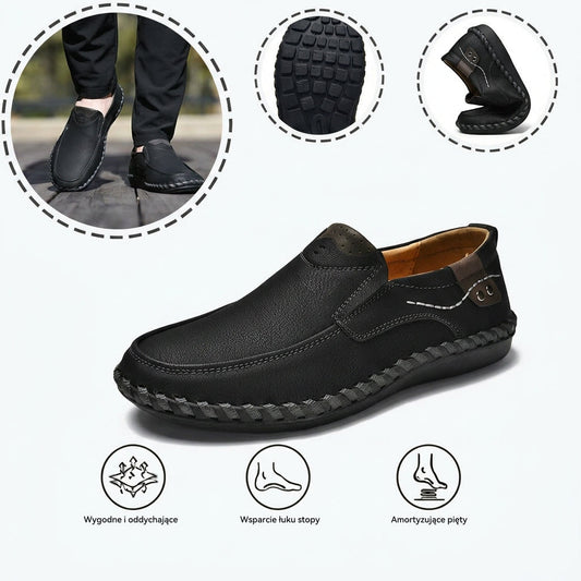 🔥Męskie buty ortopedyczne wykonane z australijskiej skóry cielęcej👞Szyte ręcznie✅Wygodne chodzenie, łagodzenie bólu✅Wodoodporne i antypoślizgowe✅