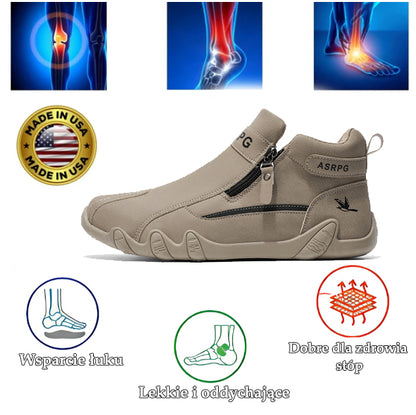 🔥 Ręcznie szyte, oryginalne, australijskie skórzane buty 👞 Łatwe zakładanie i zdejmowanie ✅ Wsparcie łuku stopy łagodzące ból - Wodoodporne i antypoślizgowe