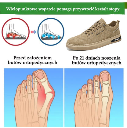 🔥Męskie buty ortopedyczne wykonane z australijskiej skóry cielęcej — zapewniają wsparcie łuku stopy, łagodzą ból, są lekkie i amortyzują wstrząsy. ✅Wodoodporne i antypoślizgowe. ✅