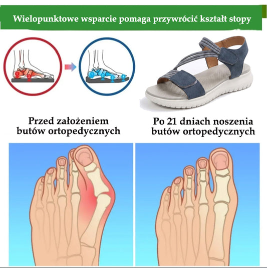🔥Specjalna oferta letnia: klasyczne sandały ortopedyczne na lato, łączące wsparcie i oddychalność - ergonomicznie zaprojektowane wsparcie łuku stopy, regulowana szerokość i pochlebne linie nogawek.