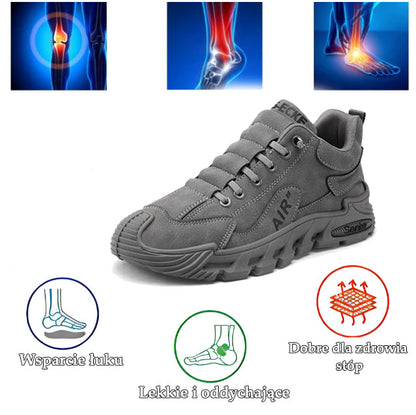 Buty ortopedyczne flemat ® | Ergonomiczne buty trekkingowe - ✅️Korekta postawy podczas chodzenia - Wodoodporne i antypoślizgowe 👞Wyselekcjonowana włoska skóra